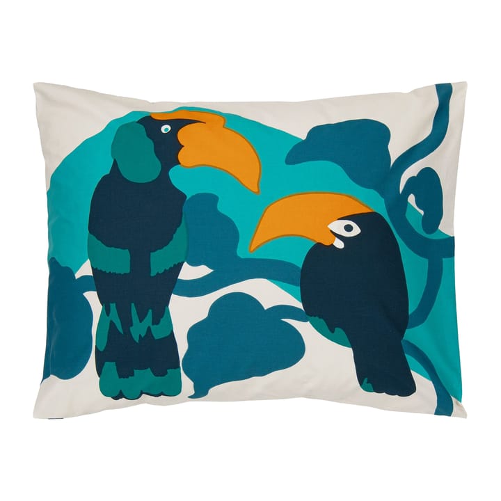 Pepe pudebetræk 50x60 cm, Beige/Turkis/Blå Marimekko