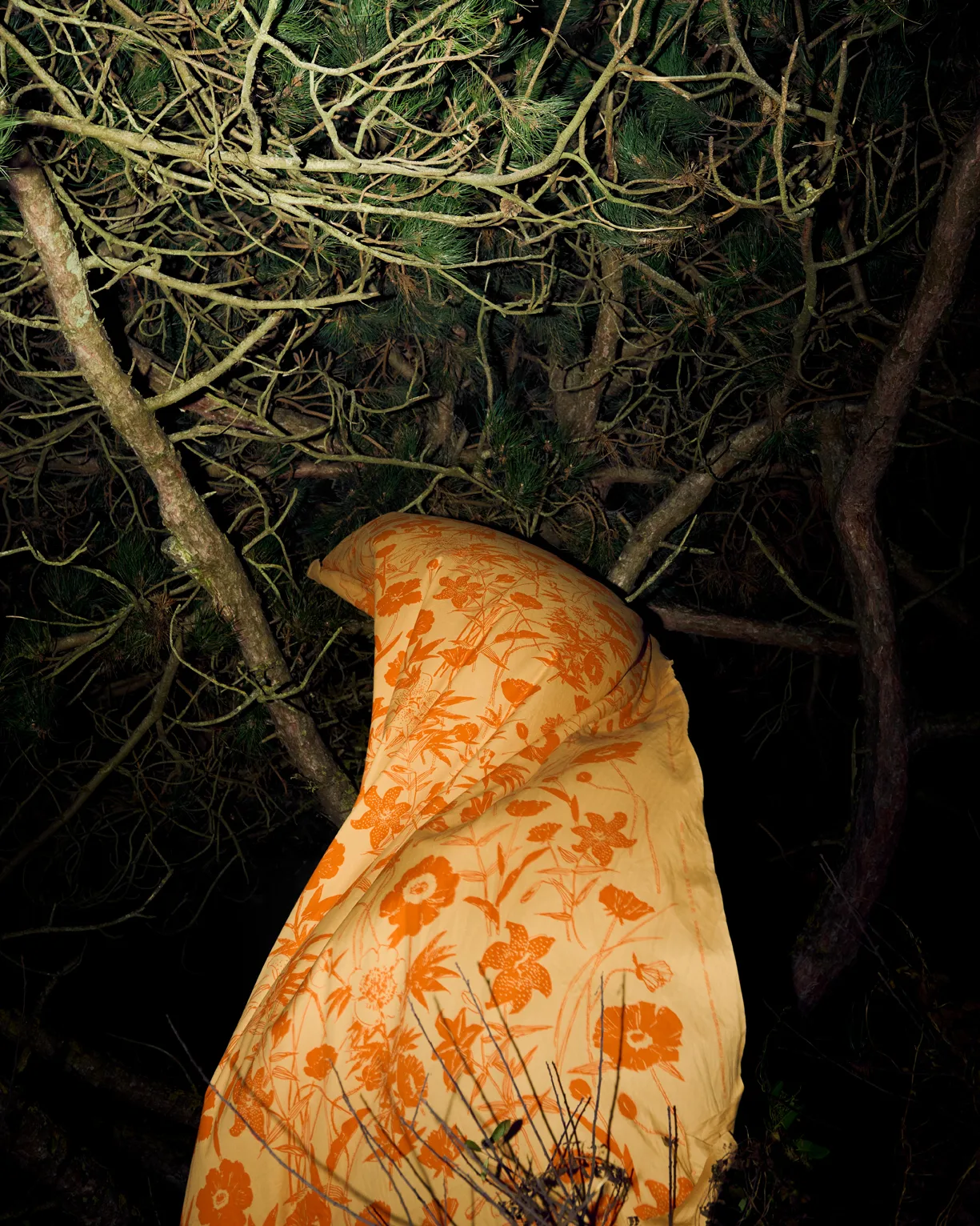 Perenna bomuldsstof, Caramel-burnt orange Marimekko