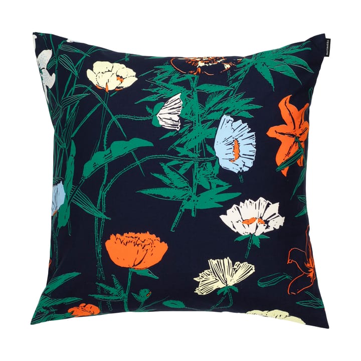 Perenna pudebetræk 50x50 cm., Dark blue-green-lemon-orange Marimekko