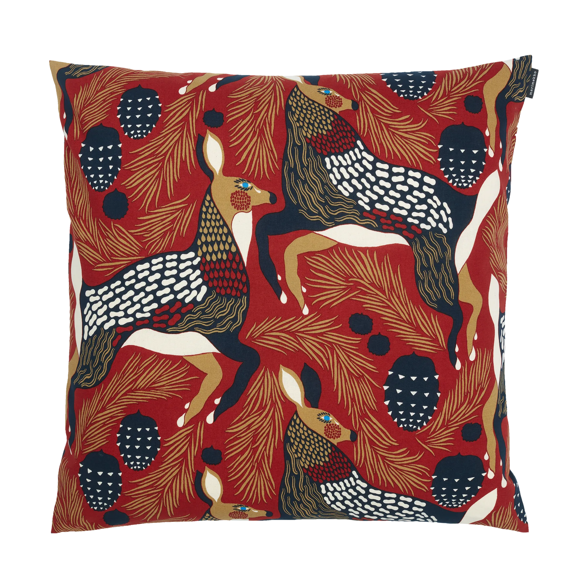 Peura pudebetræk 50x50 cm, White-beige-dark blue Marimekko