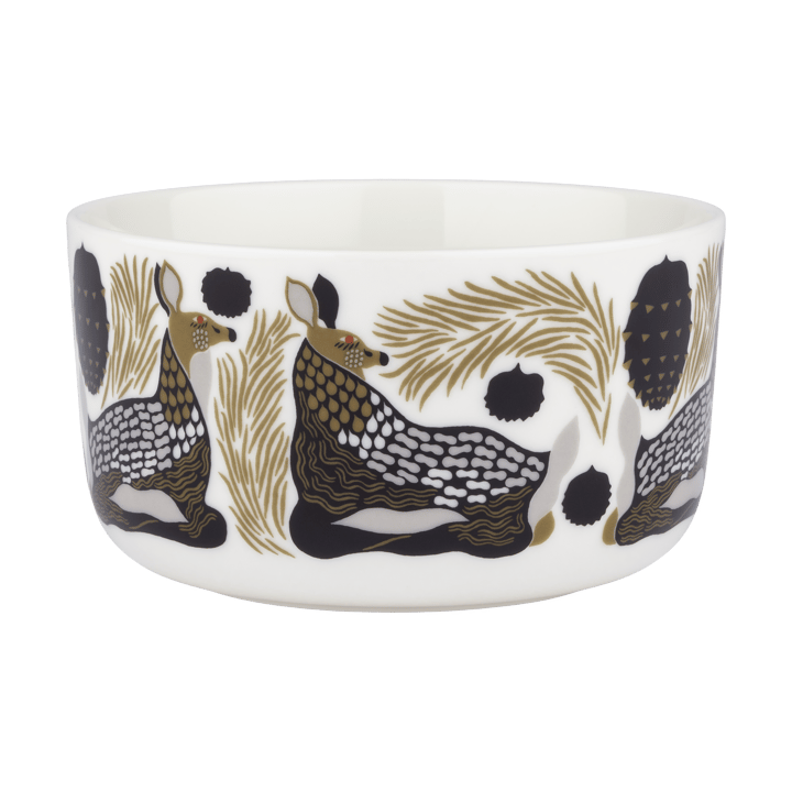 Peura skål 5 dl, White-coal-mud-light grey Marimekko