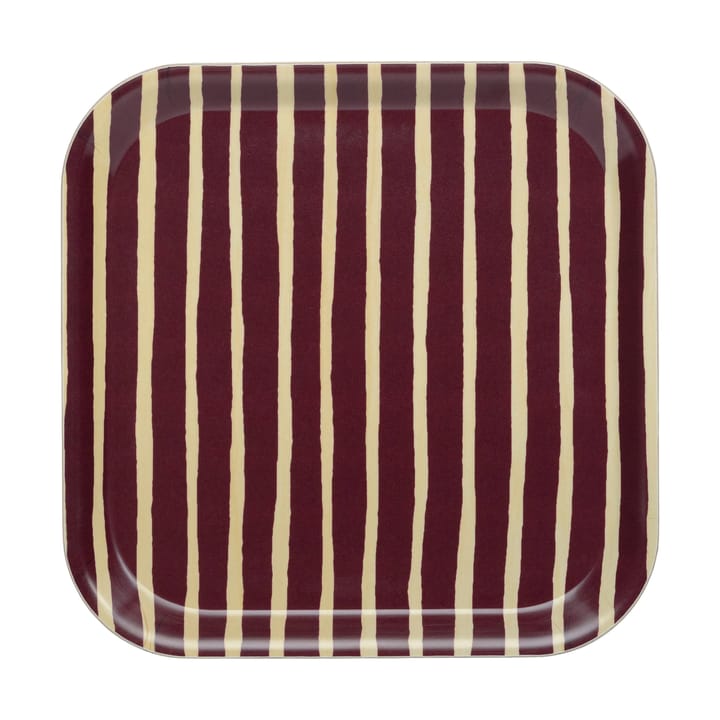 Piccolo bakke 20x20 cm - Burgundy - Marimekko