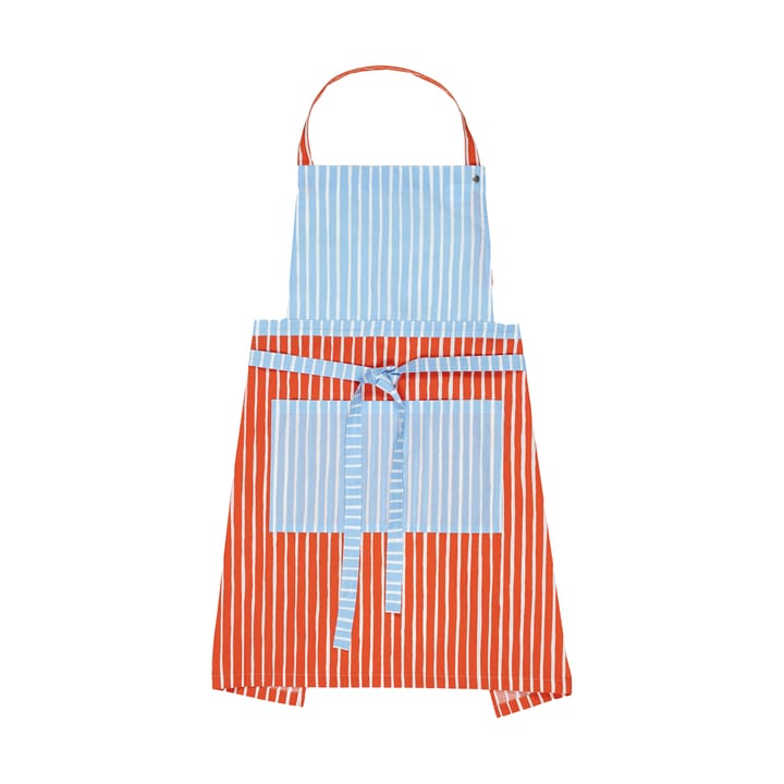 Piccolo forklæde - White-tomato red-light blue - Marimekko