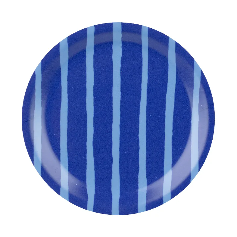 Piccolo glasunderlag, Light blue-blue, Ø11 cm Marimekko