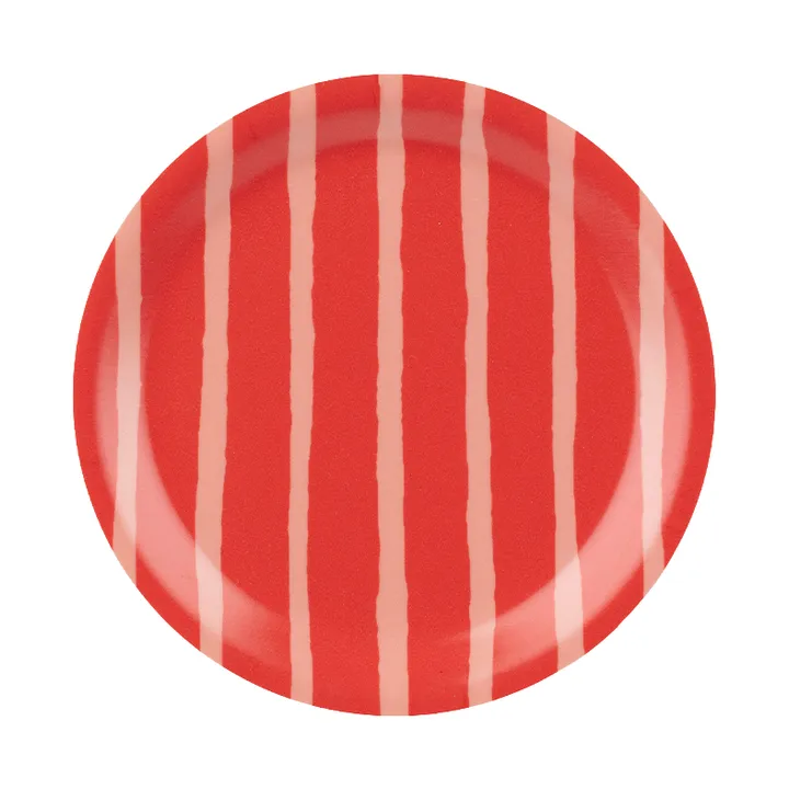 Piccolo glasunderlag - Salmon red-orange red, Ø11 cm - Marimekko