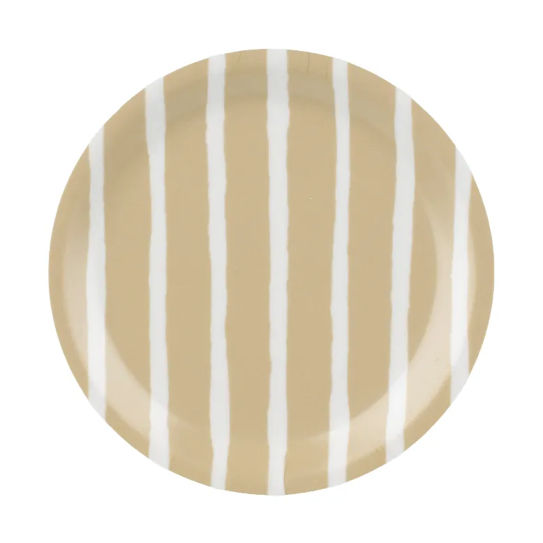Piccolo glasunderlag, White, sand Ø11 cm Marimekko