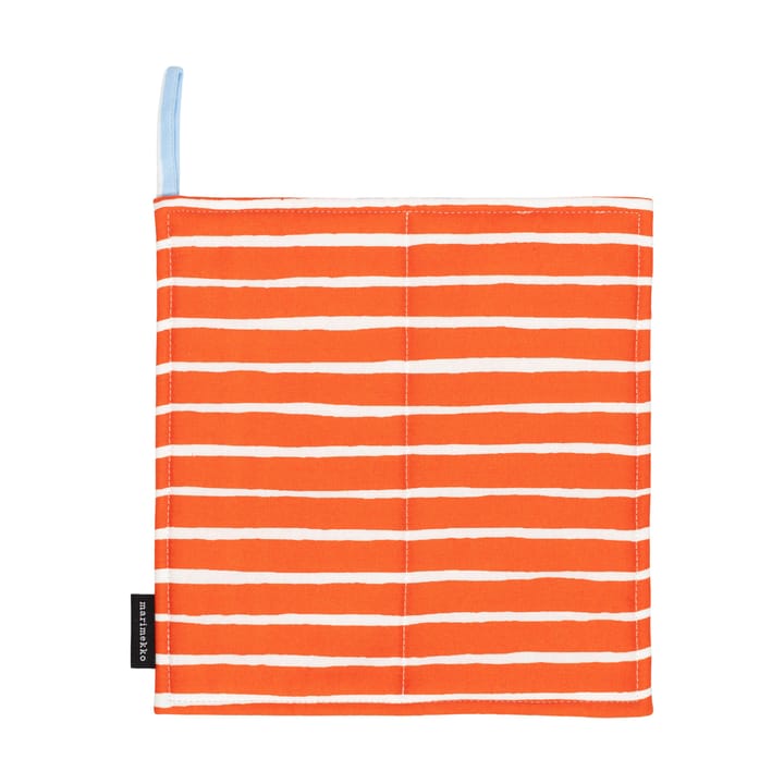 Piccolo grydelap 21,5x21,5 cm - White-tomato red-light blue - Marimekko