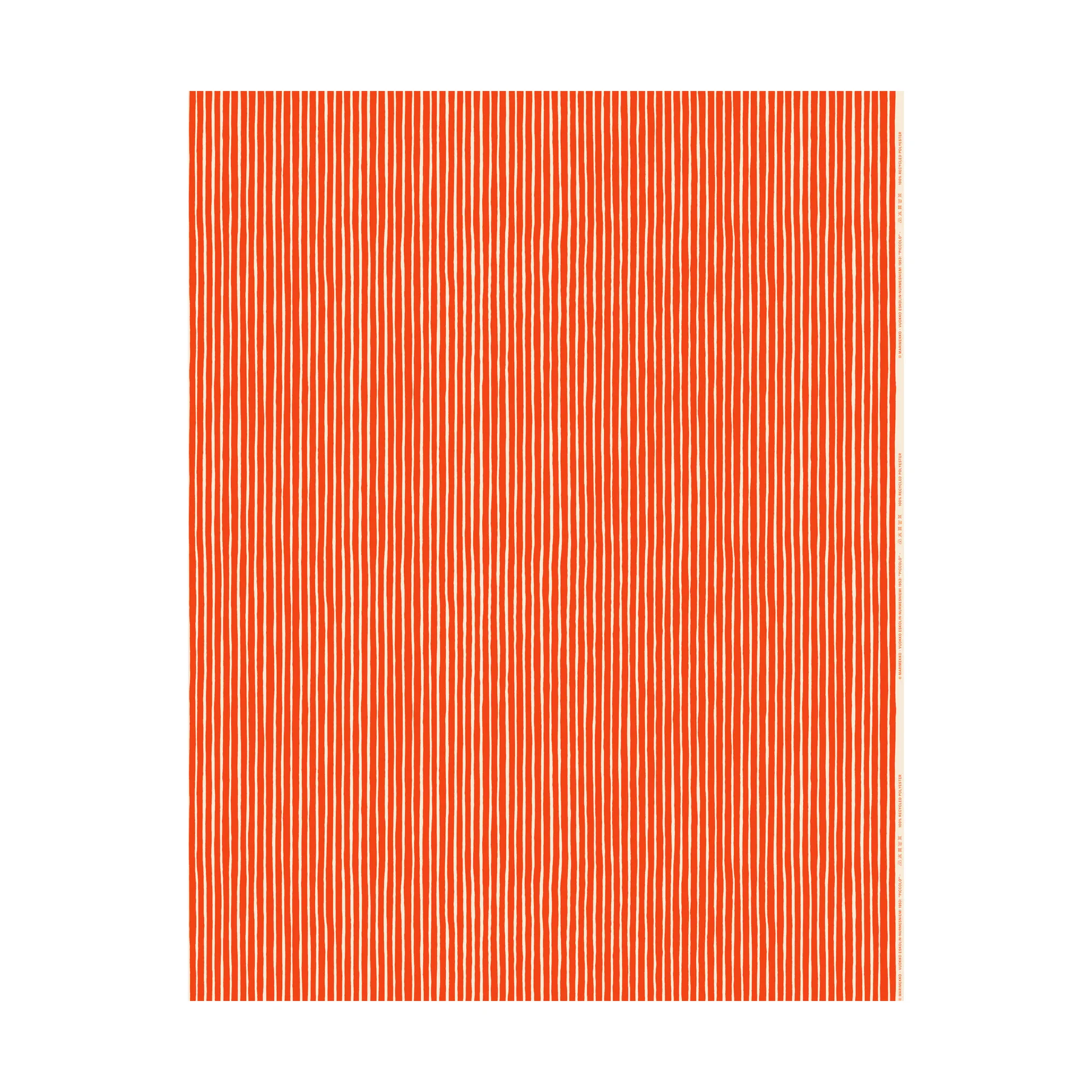 Piccolo stof til udendørsbrug, Offwhite-tomato red Marimekko