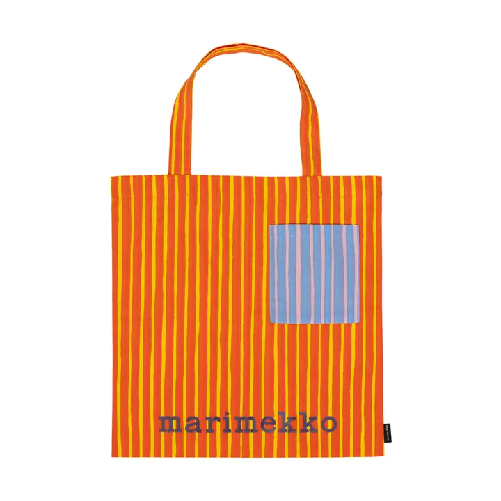 Piccolo stofpose - Orange, med lomme, 43x44 - Marimekko
