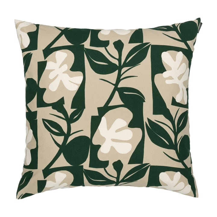 Pienet Naatit pudebetræk 50x50 cm, Beige/Cotton/Dark green Marimekko