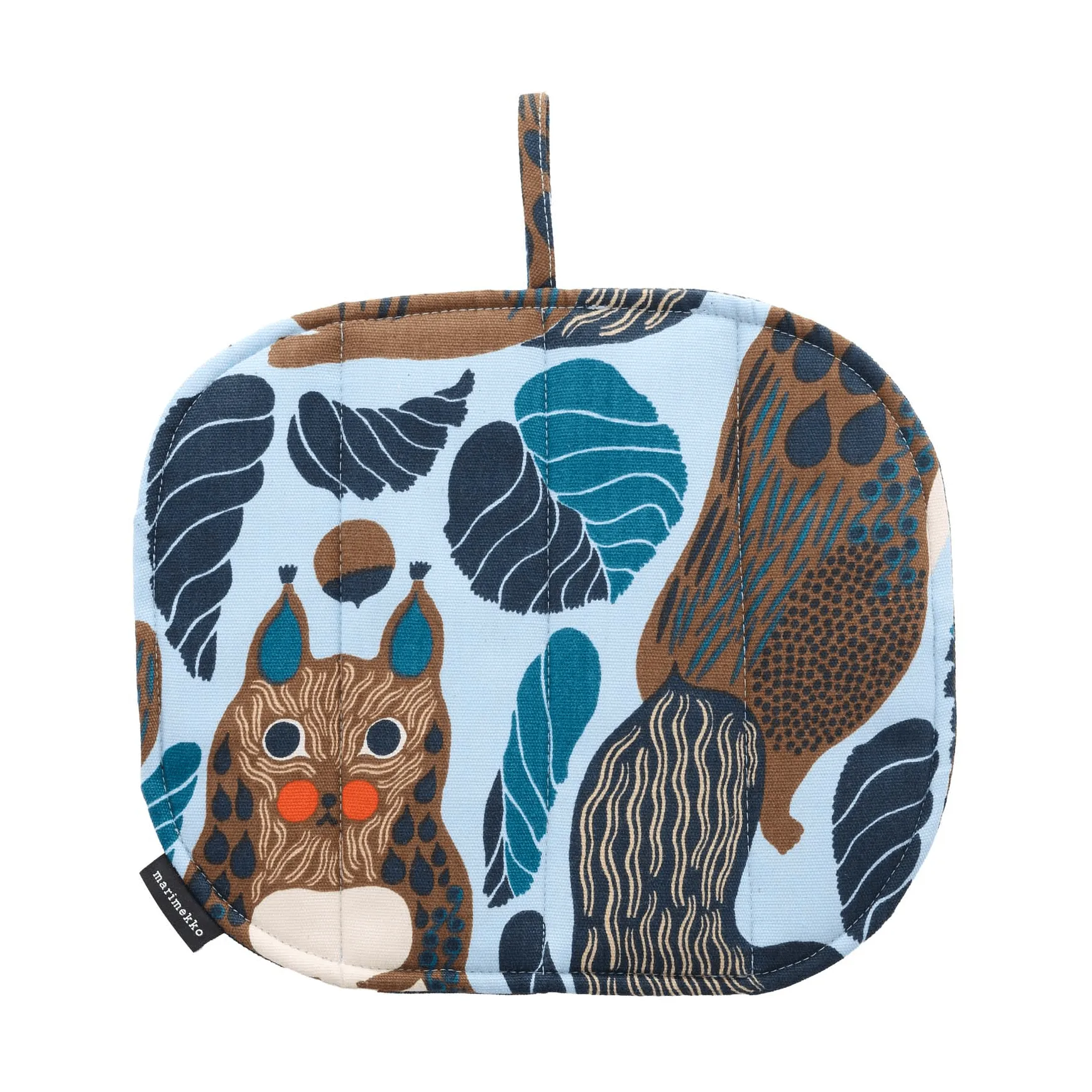 Pieni Kurre grydelapper, Sky blue-multifarvet Marimekko