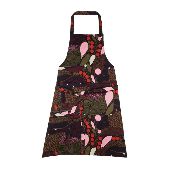Pieni Rusakko forklæde - Lyserød/Brun - Marimekko
