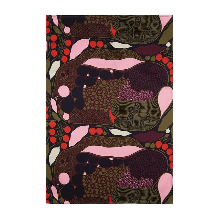 Pieni Rusakko viskestykke 43x70 cm - Lyserød/Brun - Marimekko