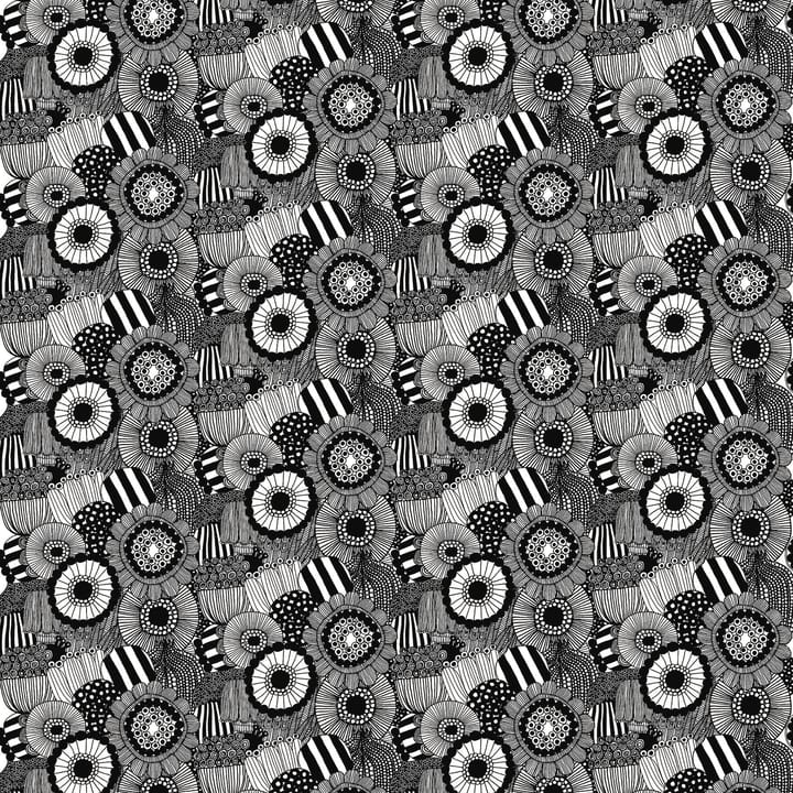 Pieni Siirtolapuutarha tekstil - Hvid-sort - Marimekko