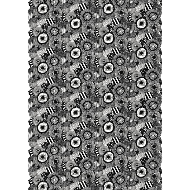 Pieni Siirtolapuutarha tekstil, Hvid-sort Marimekko