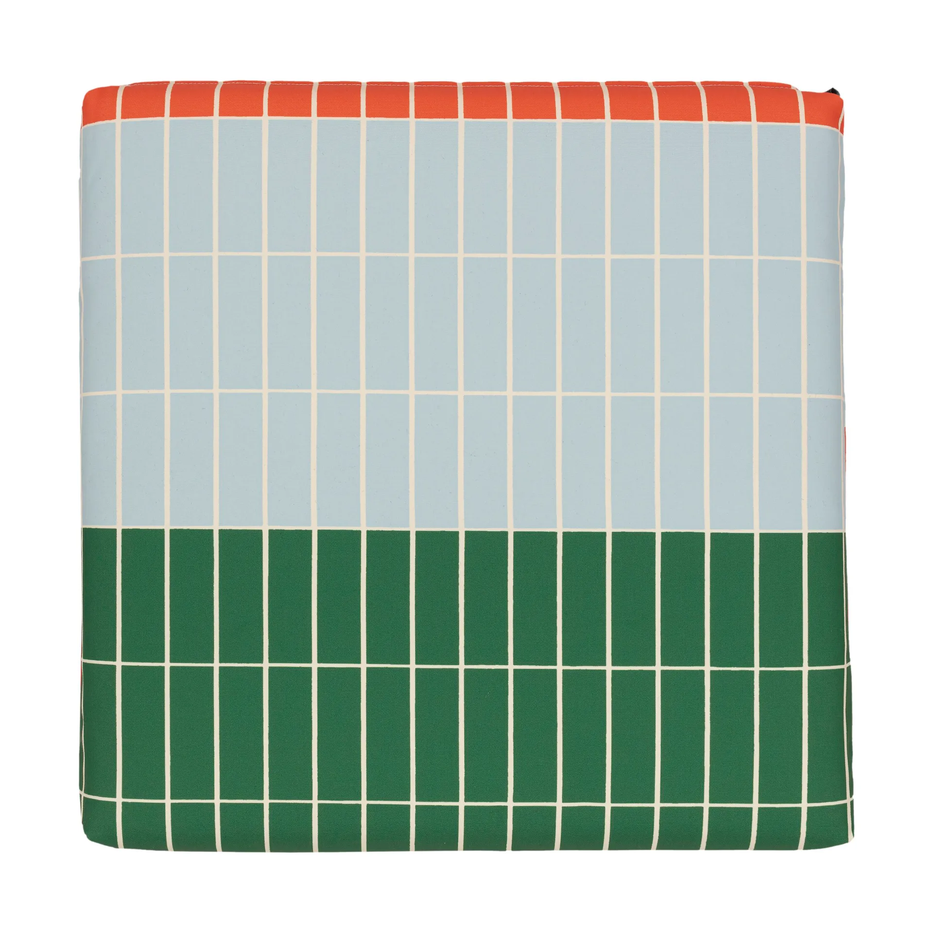 Pieni Tiiliskivi sædehynde 40x40 cm, Orange-l. blue-green Marimekko