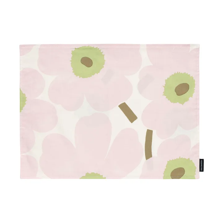 Pieni Unikko dækkeserviet akryl - Off white-pink-pear-sand - Marimekko