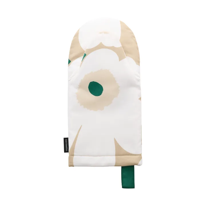 Pieni Unikko grydehandske - Sand-white-hay-emerald - Marimekko