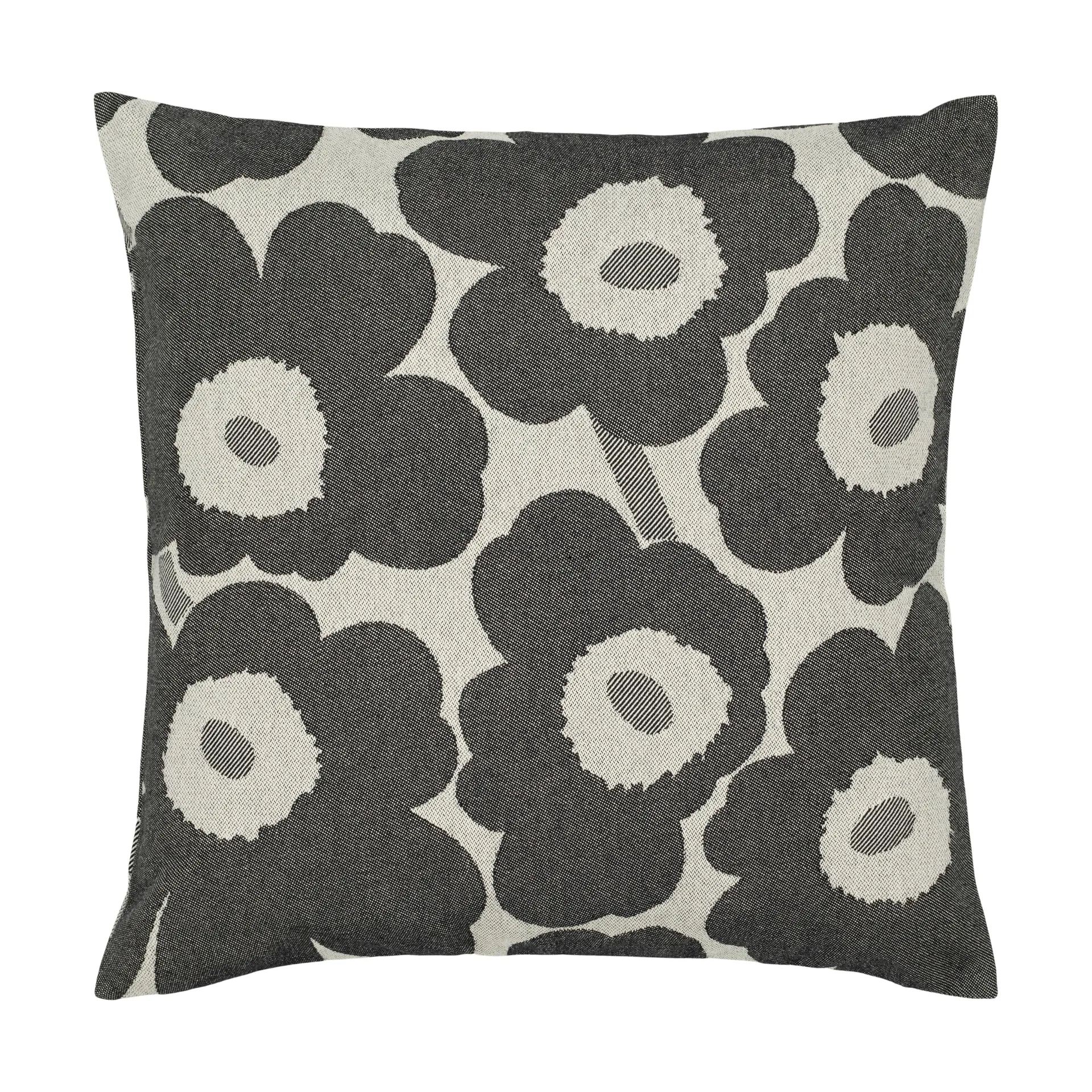 Pieni Unikko pudebetræk 47x47 cm, Off white-charcoal-sand Marimekko