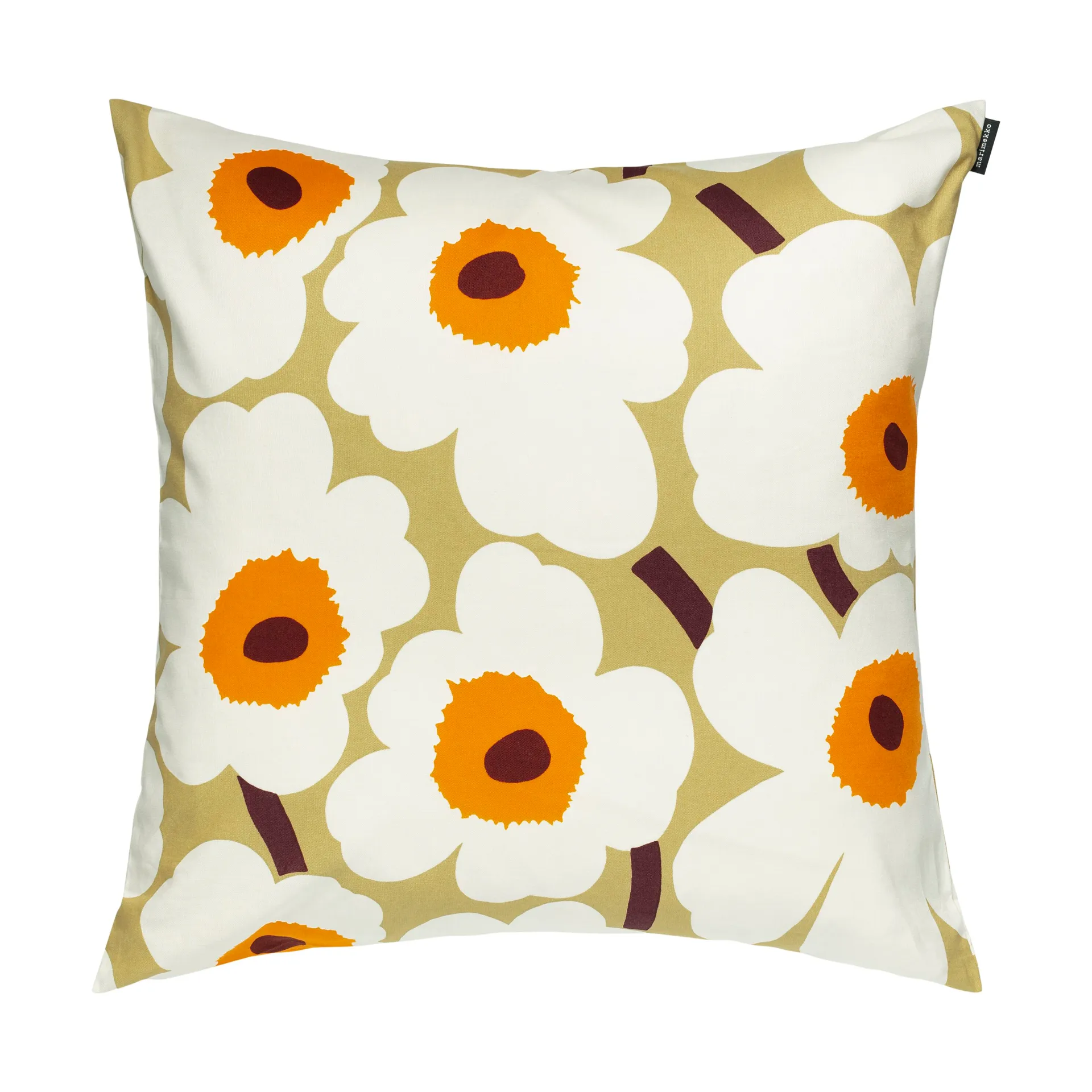 Pieni Unikko pudebetræk 50x50 cm, Beige Marimekko