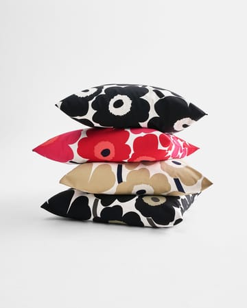 Pieni Unikko pudebetræk 50x50 cm - rød-marineblå - Marimekko