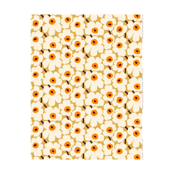 Pieni Unikko stof bomuld - Beige - Marimekko