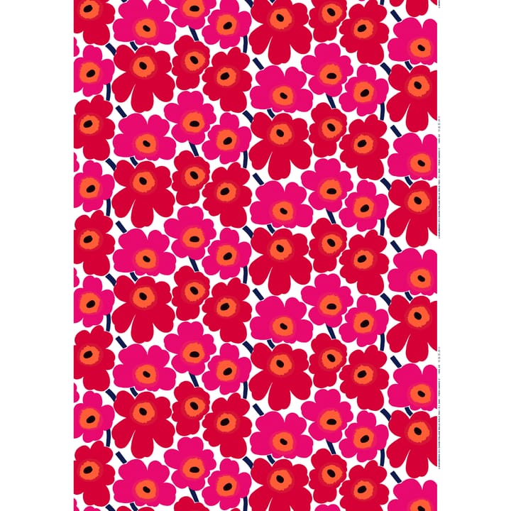 Pieni Unikko stof bomuld, rød Marimekko