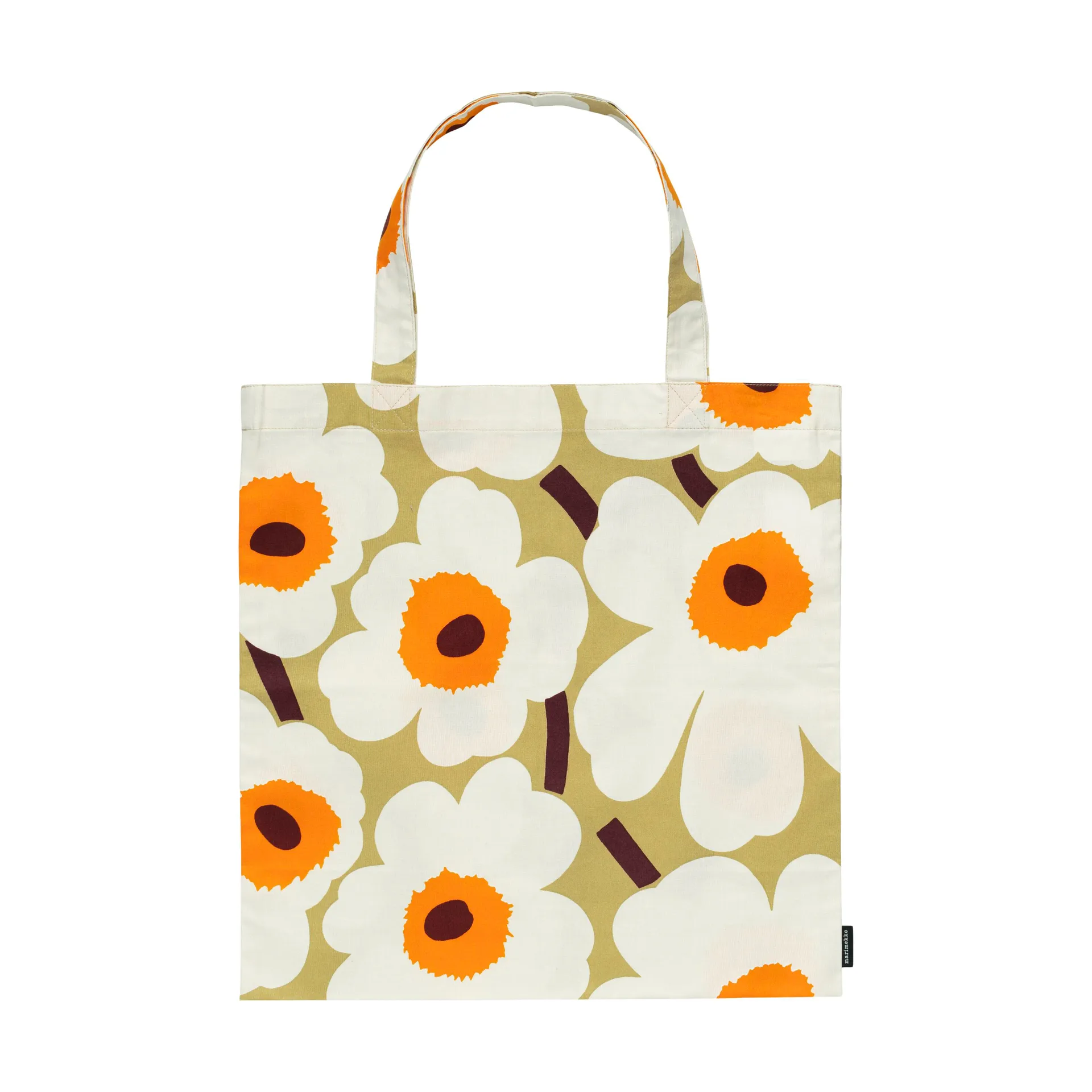 Pieni Unikko taske 44x43 cm, Beige-hvid Marimekko