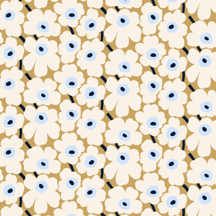 Pieni Unikko tekstil - beige-offwhite-blå - Marimekko