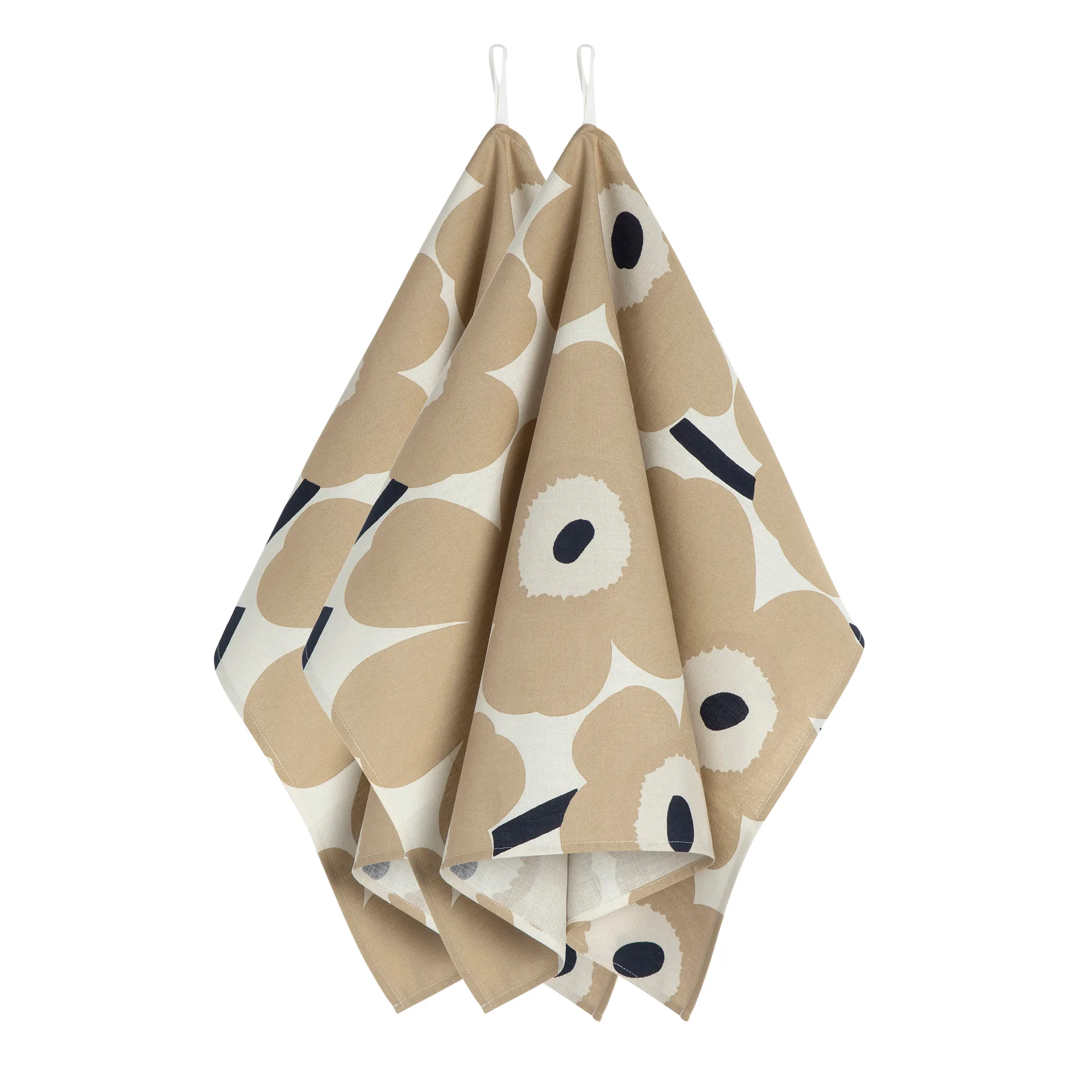 Pieni Unikko viskestykke 2-pak, Offwhite/Beige/Blå Marimekko