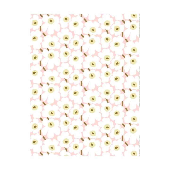 Pieni Unikko voksdug - Pink-natural white-sand - Marimekko