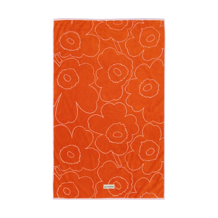 Piirto Unikko badhåndklæde 100x160 cm - Burnt orange-pink - Marimekko