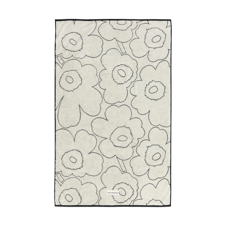 Piirto Unikko badhåndklæde 100x160 cm - Ivory-black - Marimekko