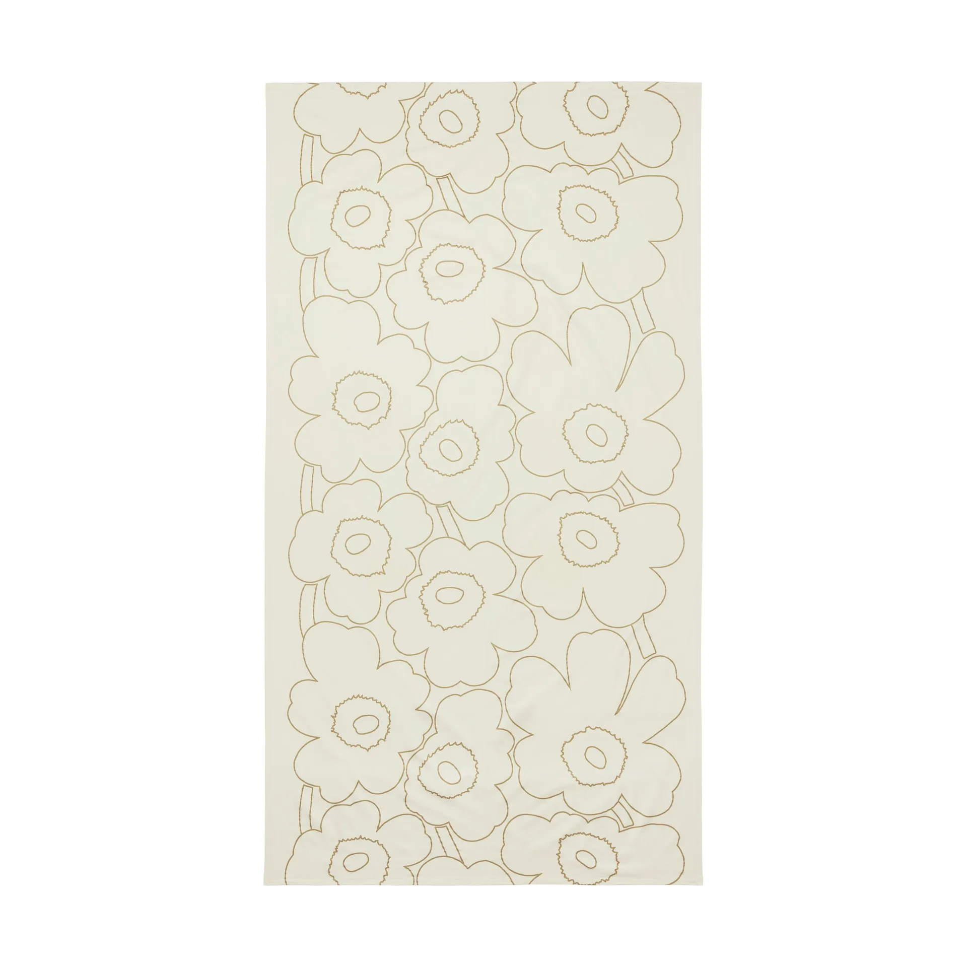 Piirto Unikko borddug 135x250 cm, Linen-gold Marimekko