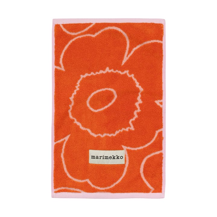 Piirto Unikko gæstehåndklæde 30x50 cm - Burnt orange-pink - Marimekko