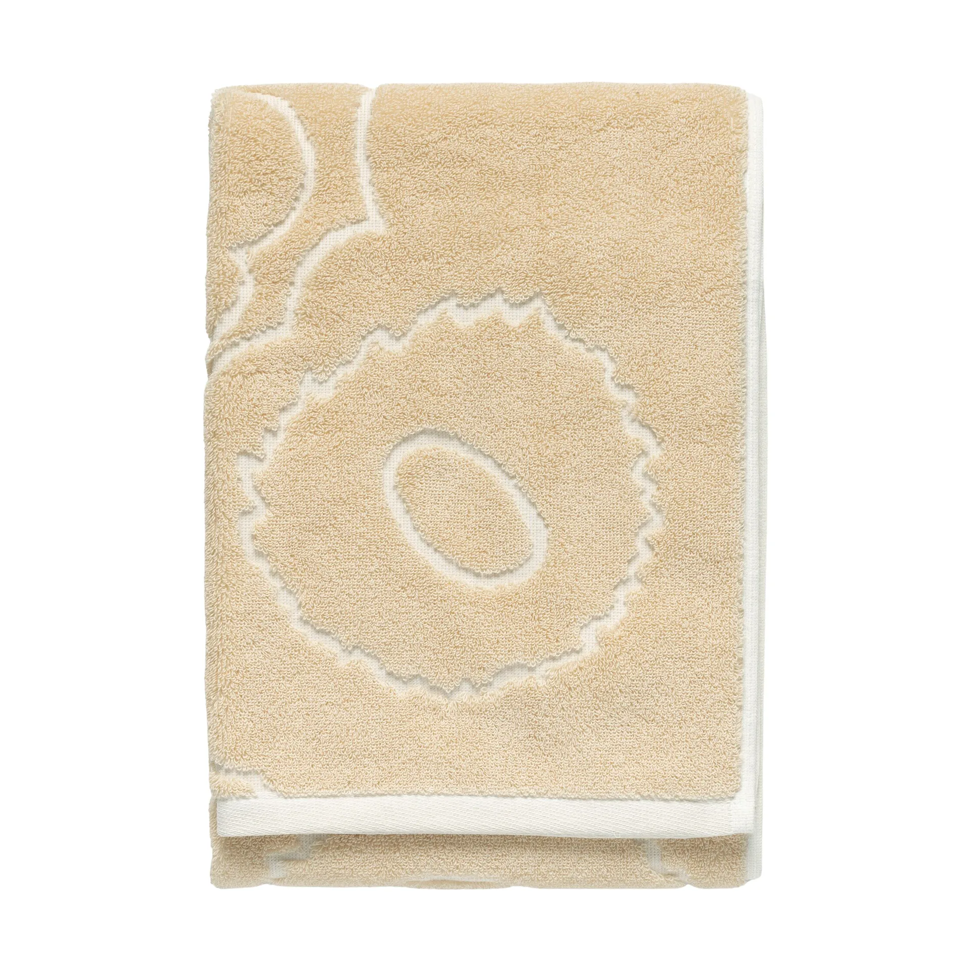 Piirto Unikko håndklæde 50x100 cm, Beige Marimekko