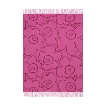 Piirto Unikko plaid 130x170 cm - Bordeaux-fuchsia - Marimekko