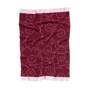 Piirto Unikko plaid 130x170 cm - Bordeaux-fuchsia - Marimekko