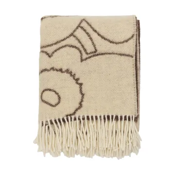 Piirto Unikko plaid 130x170 cm - Off white-muldvarpefarvet - Marimekko