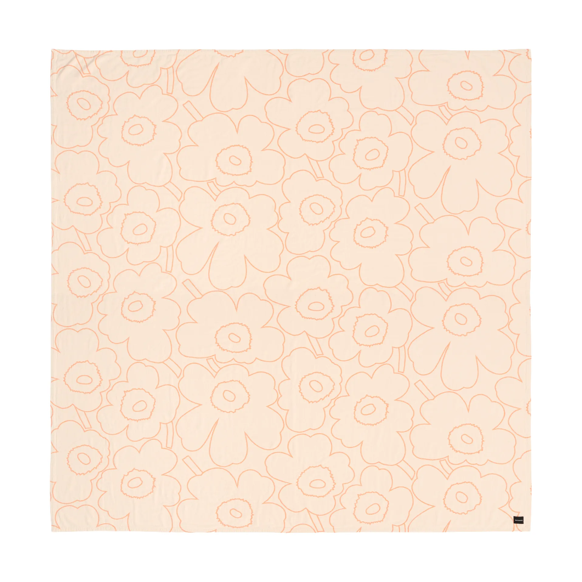 Piirto Unikko sengetæppe 260x260 cm, Beige Marimekko