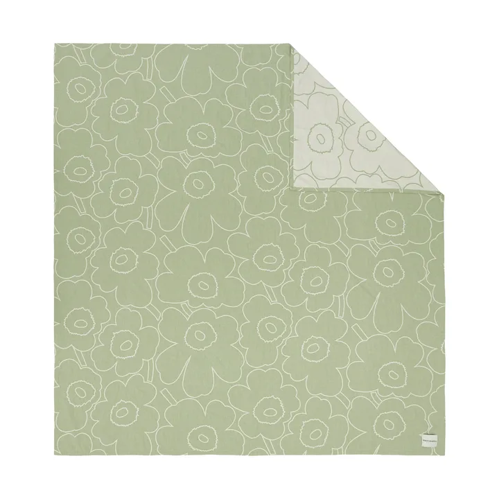 Piirto Unikko sengetæppe 260x260 cm - Pear-off white - Marimekko