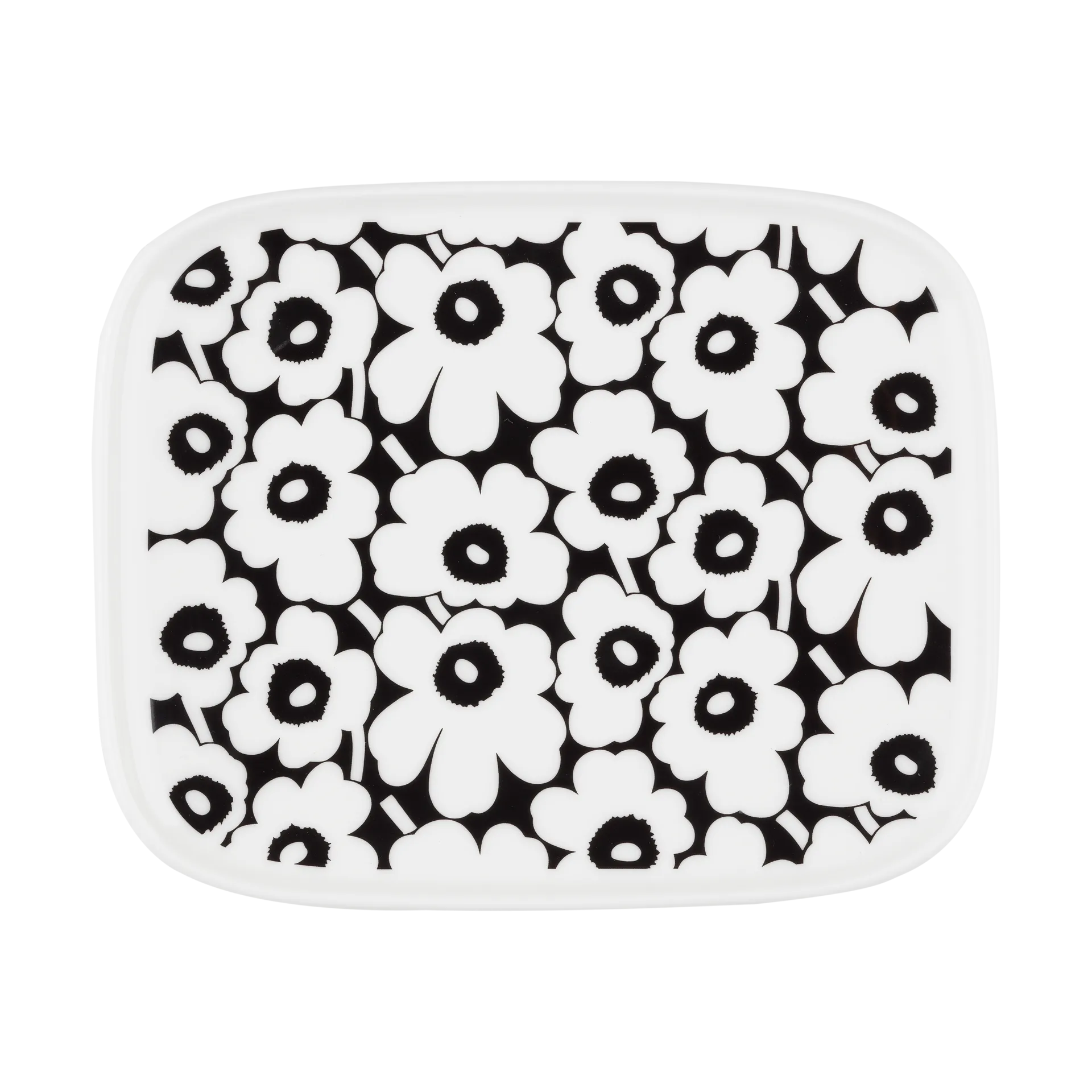 Pikkuinen Unikko fad 12x15 cm, Black-white Marimekko