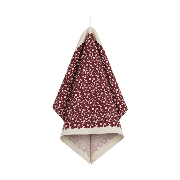 Pikkuinen Unikko køkkensæt 3 dele, Linen-bordeaux Marimekko