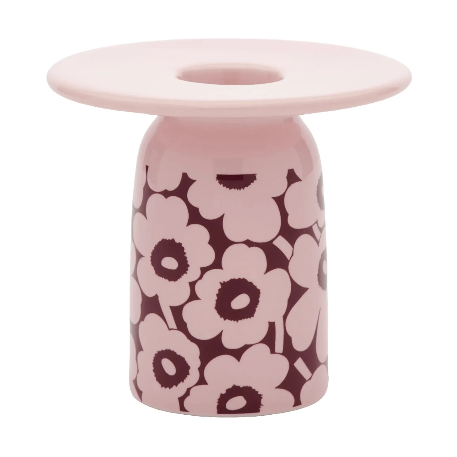 Pikkuinen Unikko lysestage, Pink-bordeaux Marimekko