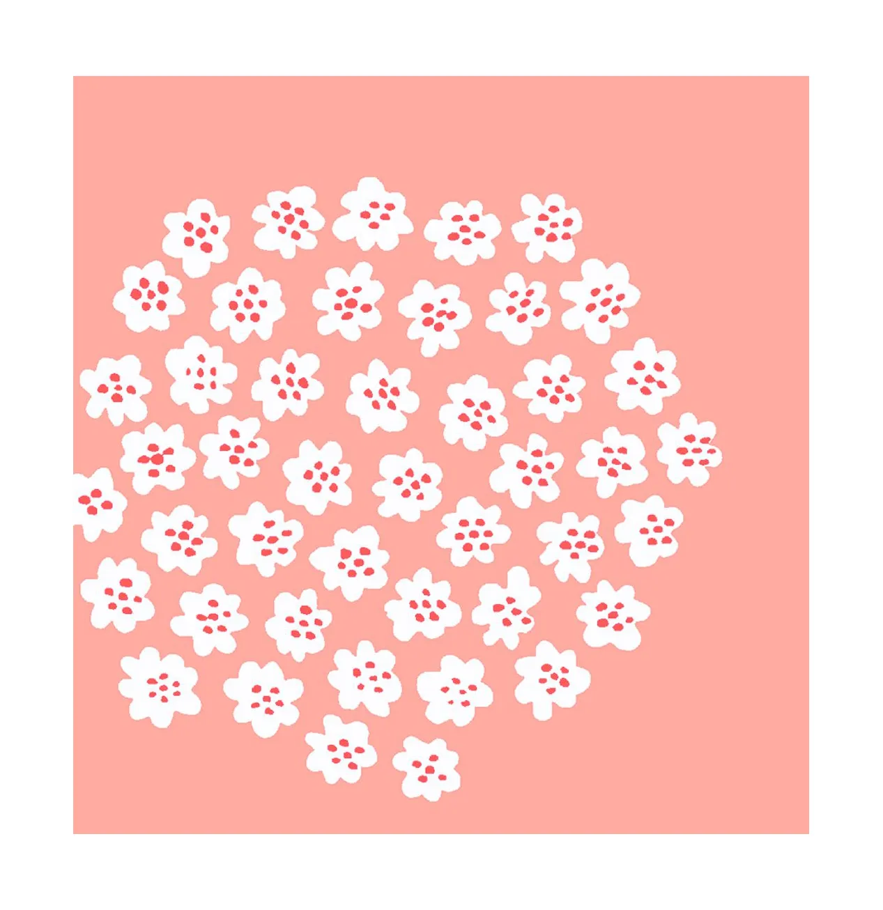 Puketti serviet 33x33 cm 20-pak, Rose Marimekko