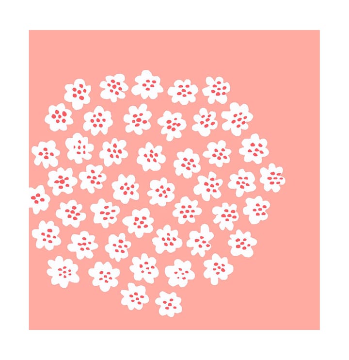 Puketti serviet 33x33 cm 20-pak - Rose - Marimekko