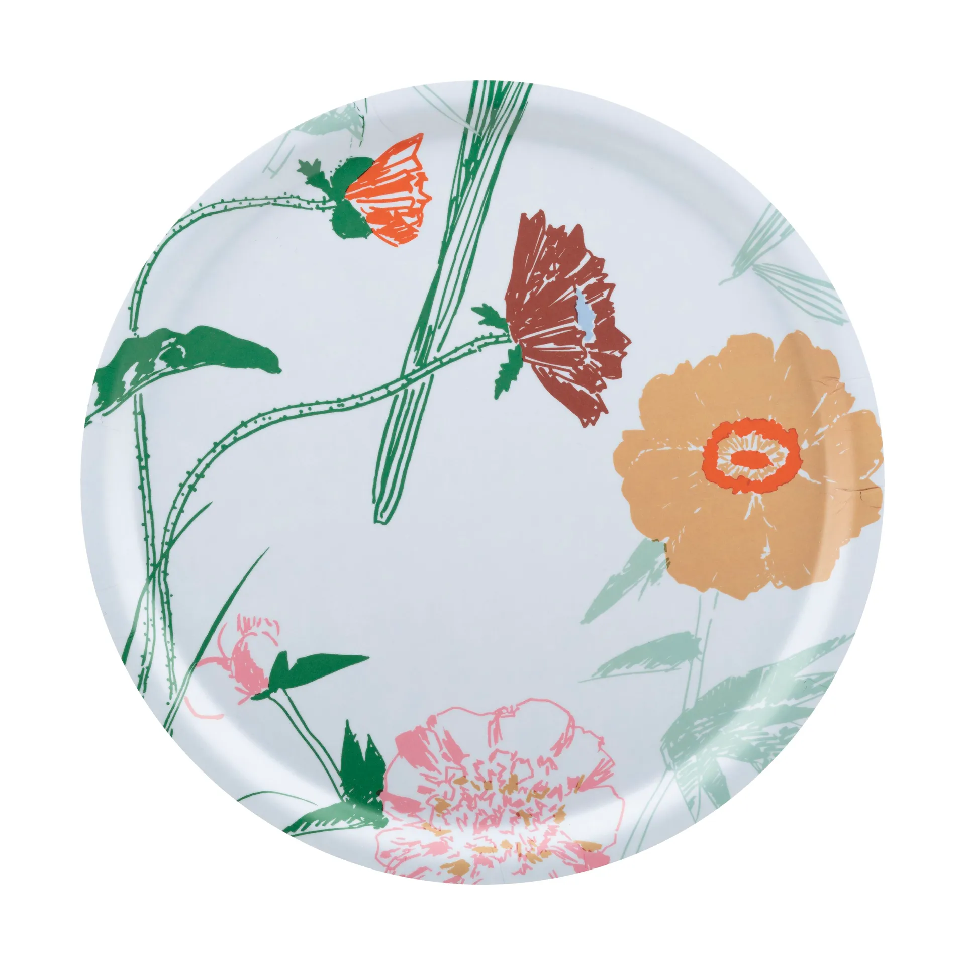 Puutarhakutsut bakke Ø31 cm, White-green-beige-light pink Marimekko