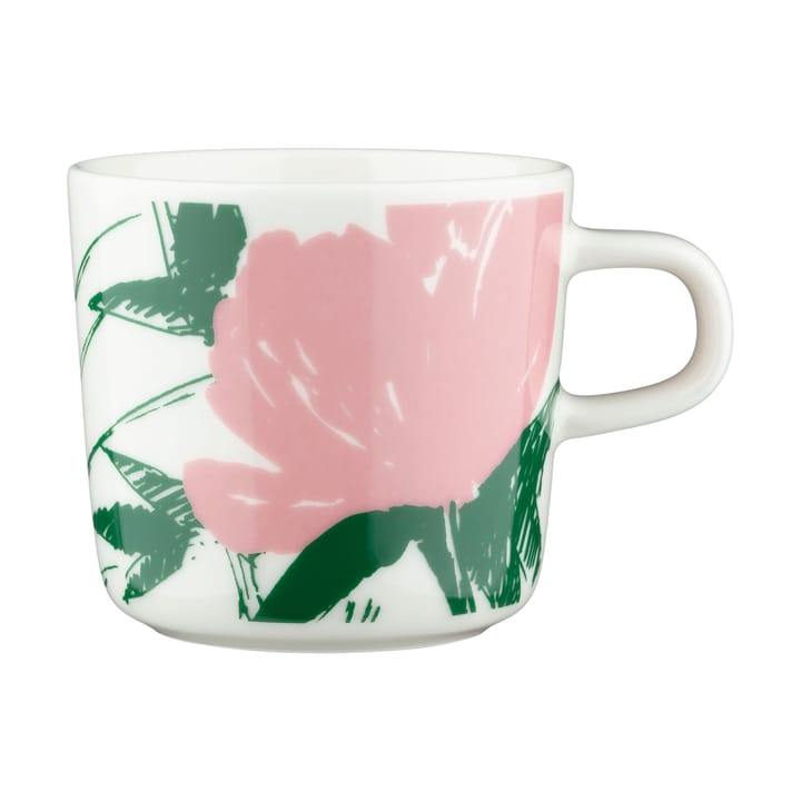 Puutarhakutsut kaffekop 20 cl - White-green-orange - Marimekko