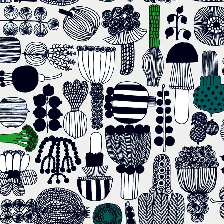 Puutarhurin Parhaat voksdug - sort-grøn - Marimekko