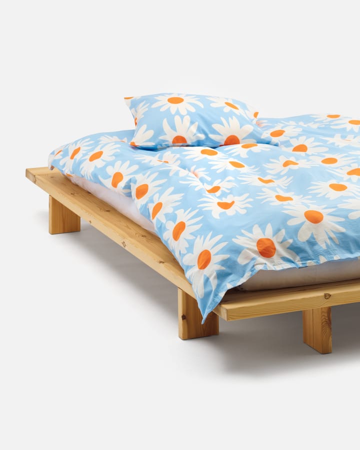 Rakastaa ei rakasta dynebetræk 150x210 cm, Orange-Off-white-light blue Marimekko